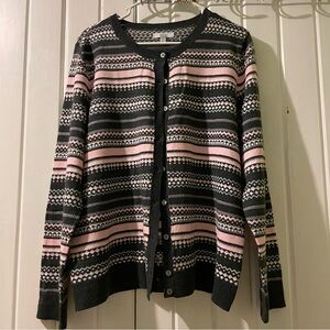 CROFT & BARROW Button down cardigan sweater-large NWOT